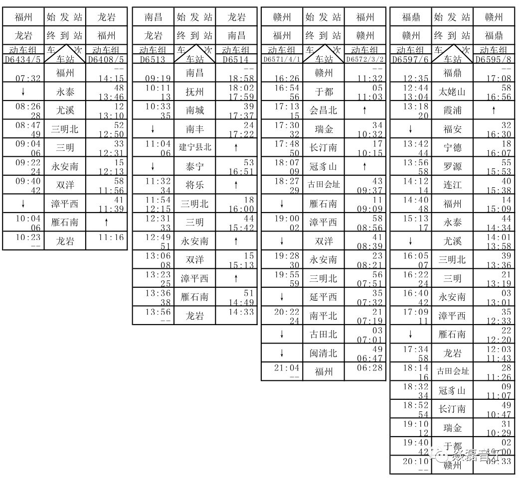 永泰站动车时刻表全面解析